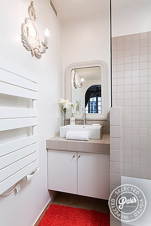 Bathroom at Bourg, apartment for rent in Paris, Marais