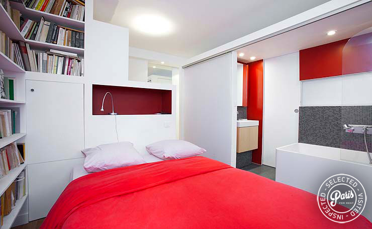 Bedroom at Marais Tournelles, apartment for rent in Paris, Marais