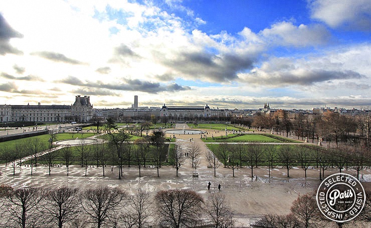 Panoramic view from Tuileries Garden, Paris flat rental, Opera-vendome
