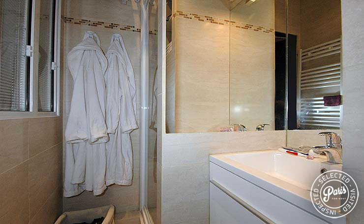 Bathroom at Bourg Suite, apartment for rent in Paris, Marais