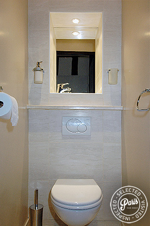 Separate toilet at Bourg Suite, apartment for rent in Paris, Marais