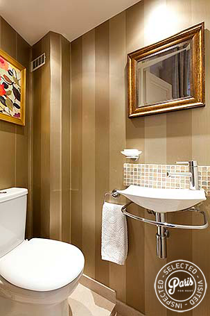 Separate toilet with sink at Notre Dame, vacation rental in Paris, Latin Quarter 