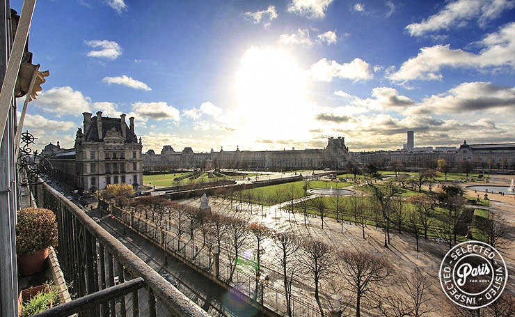 View of Jardins des Tuileries from Tuileries Garden, apartment for rent in Paris, Opera-Vendome