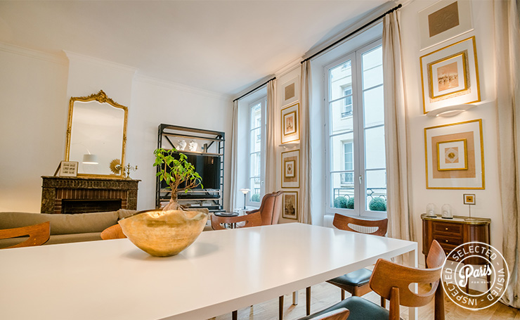 Dining area at St Germain Charm, apartment rental in Paris, Saint Germain