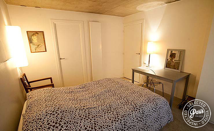 bedroom at Paris Townhouse, apartment for rent in Paris, 10th district
