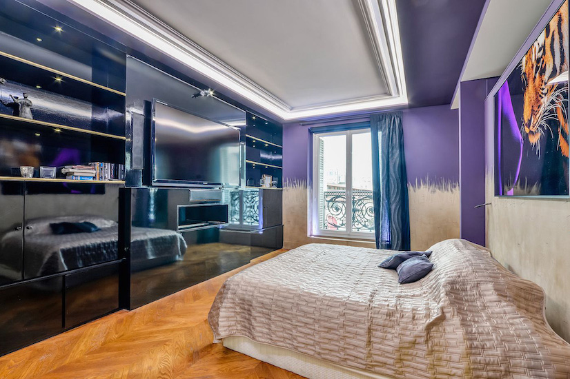 Master bedroom at St Germain Chic, apartment rental in Paris, Saint Germain
