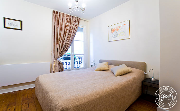Master bedroom at St Germain Bonaparte, apartment rental in Paris, Saint Germain