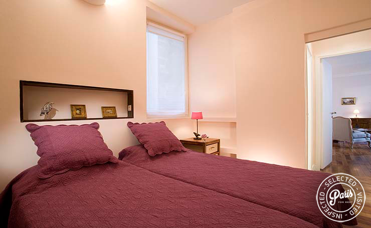 Second bedroom at Marais Rooftops 2, apartment for rent in Paris, Marais
